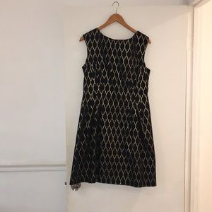 Black and gold Short dress